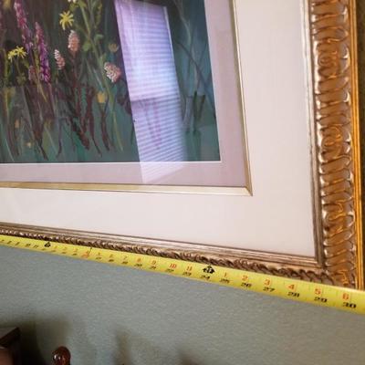 Purple Fox Tail Framed Print