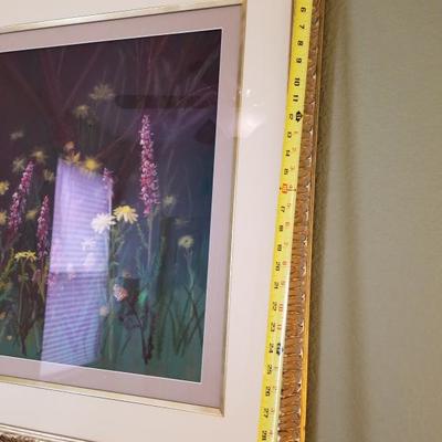 Purple Fox Tail Framed Print