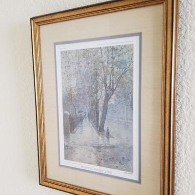 Paul Sawyier Framed Wapping St Print Numbered