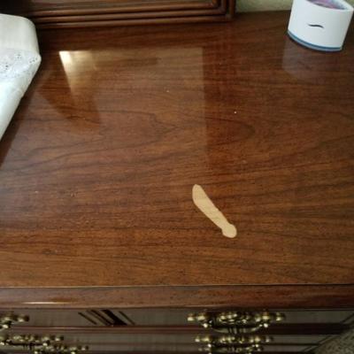 Beautiful Wood Dresser W/ Mirror