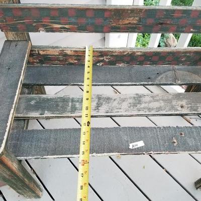 Decorative Small Rustic Wooden Bench