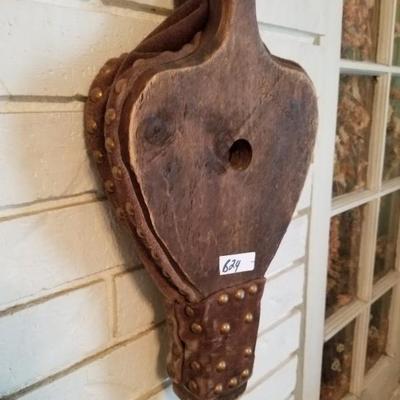 Vintage Wood Carved Fireplace Bellows