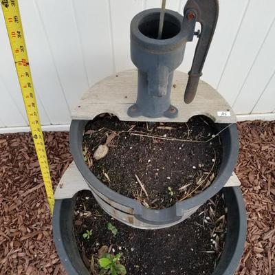 Double Tier Well Pump Planter