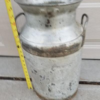 Vintage Aluminum Metal Milk Can
