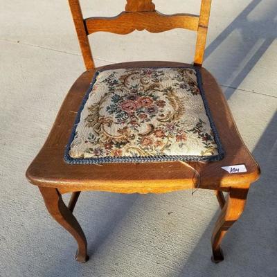 Vintage Padded Dining Chair #2