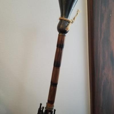 Vintage Copper Umbrella Stand W/ Umbrellas