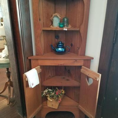 Wooden Corner Shelving 