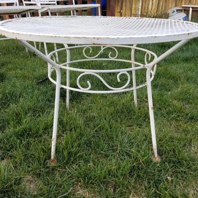 Vintage Metal Mini Cafe Pub Table