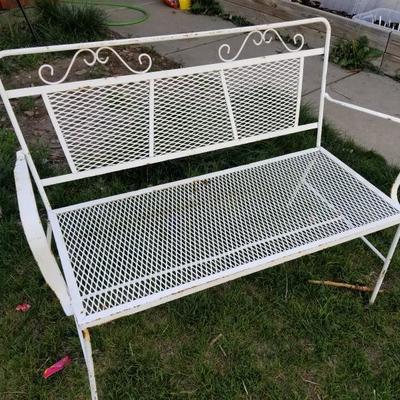 Vintage Metal Bench