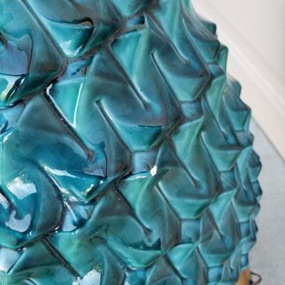 Giant Blue Pineapple Regency Style Lamp