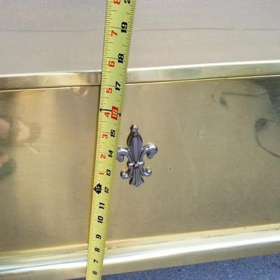 Vintage Brass Plated Chest w/ Silver Foot