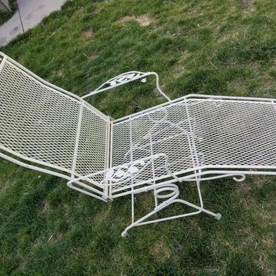 Vintage Metal Lounger