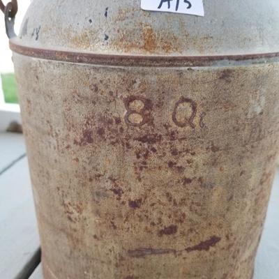 Vintage Decorative Metal Can W/ Handle