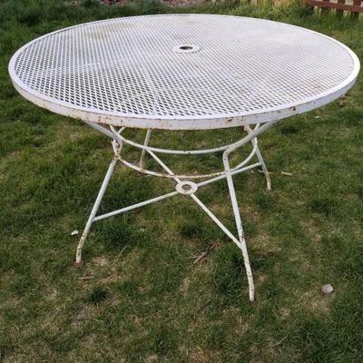 Vintage Metal Patio Table