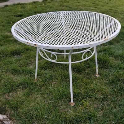 Vintage Metal Mini Cafe Pub Table
