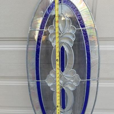 Oval Stained Glass Window Insert