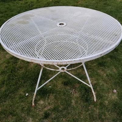 Vintage Metal Patio Table