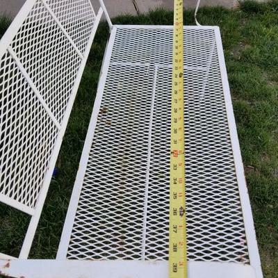 Vintage Metal Bench