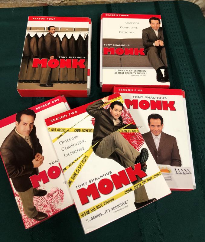 Monk Dvd Collection MONK TV SERIES DVD COLLECTION 5 SEASONS | EstateSales.org