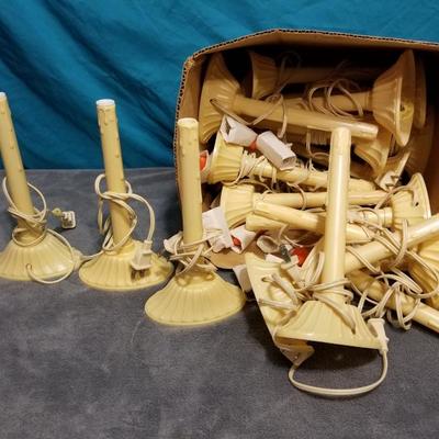 20 Vintage Electric Holiday Candlesticks Lot #13-058