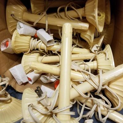 20 Vintage Electric Holiday Candlesticks Lot #13-058