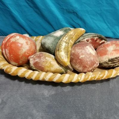 Terra cotta Fruit Bowl Center Piece Lot #13-054