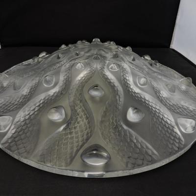 Rare Lalique Serpentine bowl