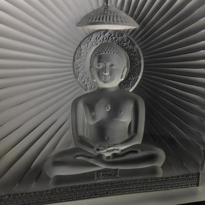 Rare Lalique  Mahavir Jain sculpture
