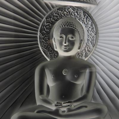 Rare Lalique  Mahavir Jain sculpture
