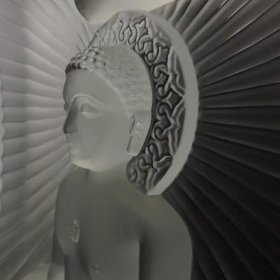 Rare Lalique  Mahavir Jain sculpture