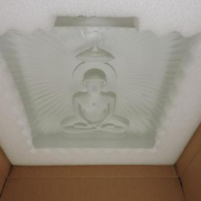 Rare Lalique  Mahavir Jain sculpture