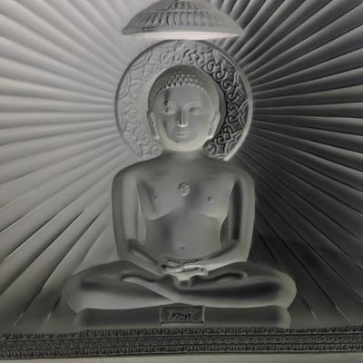 Rare Lalique  Mahavir Jain sculpture
