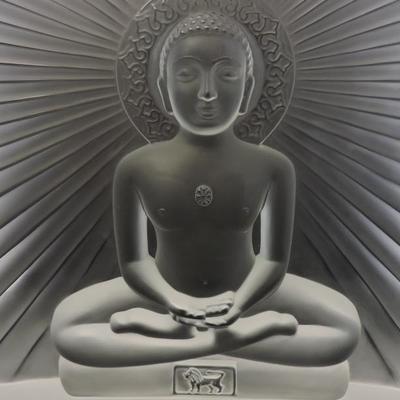 Rare Lalique  Mahavir Jain sculpture
