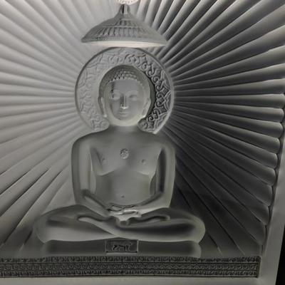Rare Lalique  Mahavir Jain sculpture