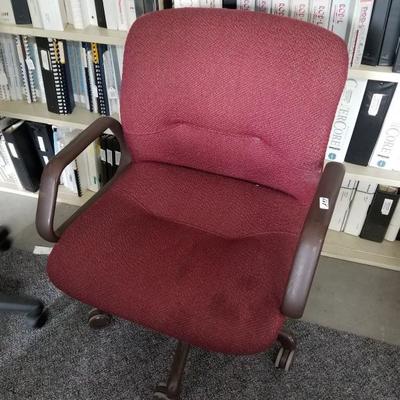 Armed Fabric Rolling Office Chair A-97