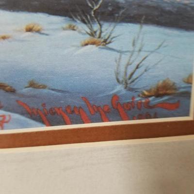 Vintage Artist Signed Mickey McGuire Unframed Art