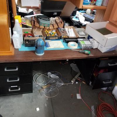Black Metal Office Desk