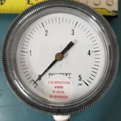 Ashcroft 5 PSI Gauge Meter