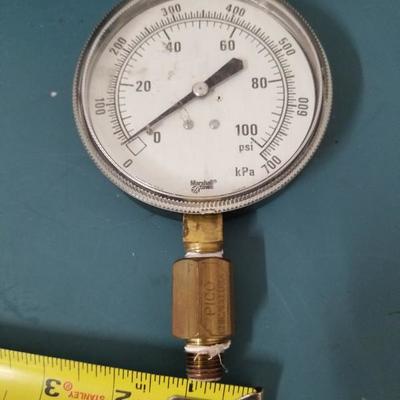 Marshall Town 100 PSI Gauge Meter A-52