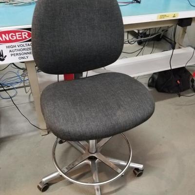 Black Rolling Adjustable Office Chair B-8