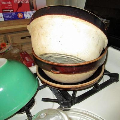 Vintage Crocks and Pyrex See all photos 