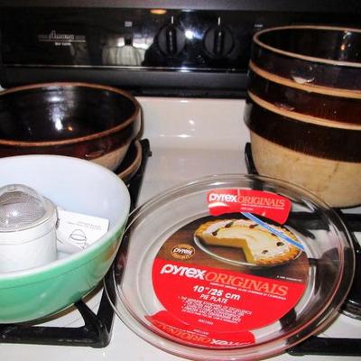 Vintage Crocks and Pyrex See all photos 