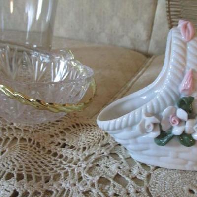 Glass with Metal Basket and Linens See all photos 