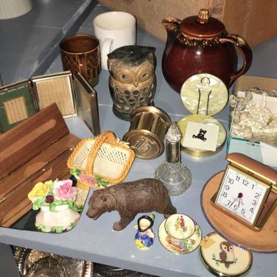 Teapot, Owl and Trinkets