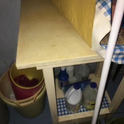 Shelf with Cleaning Items