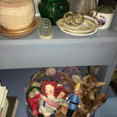 Baskets, Toys and Dolls