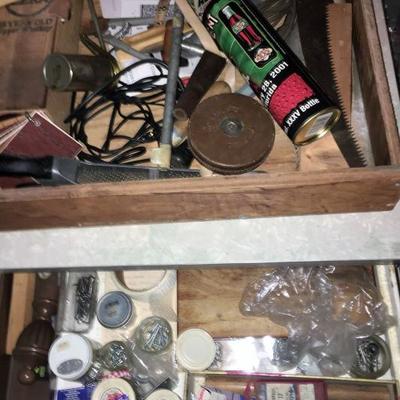Utility Cabinet with all Workbench Cabinets Contents