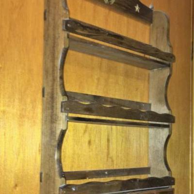 Vintage Stool for Vanity with Art & Closet Contents
