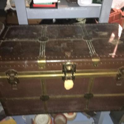 Brown with Gold Trim Trunk