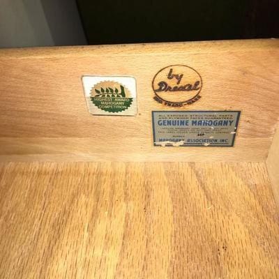 Mahogany Mid Century DREXEL dresser and Mirror